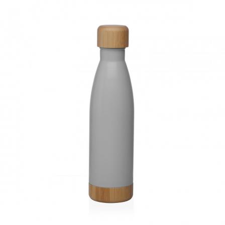 BOTELLA  GRIS MATE  500ML ACERO INOXIDABLE