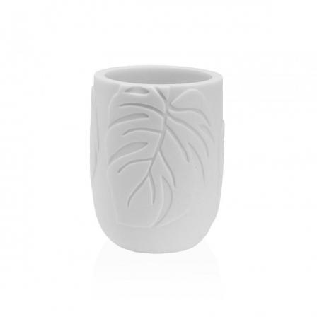 PORTACEPILLOS PALM LEAVES BLANCO