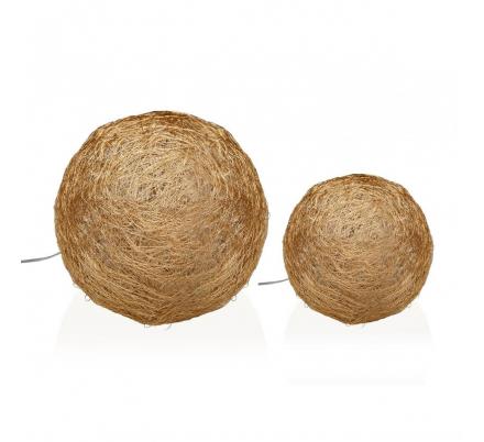 BOLA DORADA EN 3D LUMINOSA 15CM