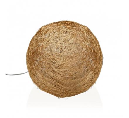 BOLA DORADA EN 3D LUMINOSA 20CM