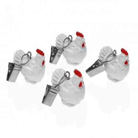 SET 4 PESOS  MANTEL GALLINAS