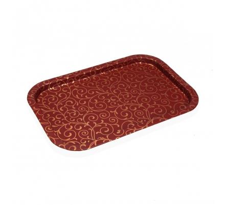 BANDEJA SERPENTINE ROJA METALICA