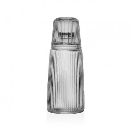 BOTELLA  CON VASO CRISTAL