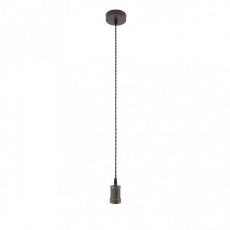 Arm.colgante Puja 1xe27 Marron Regx10x10 Cm