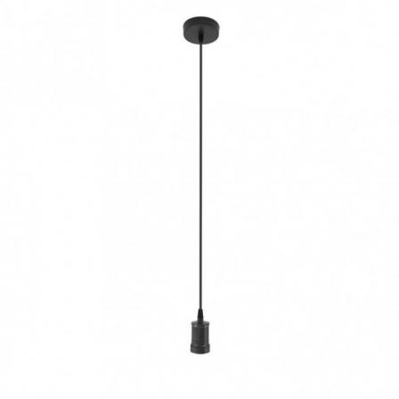 Arm.colgante Puja 1xe27 Negro Regx10x10 Cm