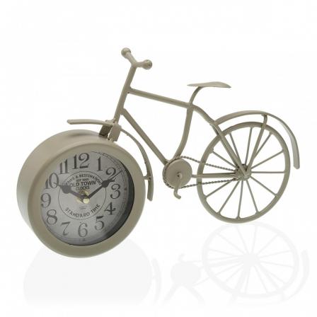 RELOJ SOBREMESA BICICLETA GRIS