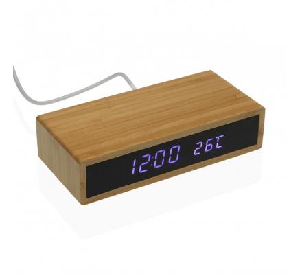 RELOJ CON ESTACION DE CARGA