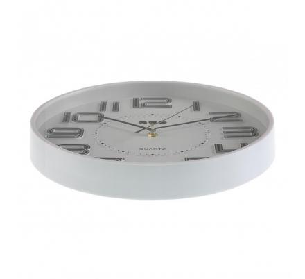 RELOJ PARED BLANCO 30CM DIA