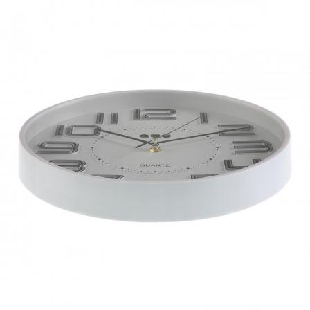 RELOJ PARED BLANCO 30CM DIA