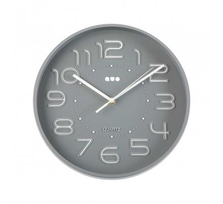 RELOJ PARED GRIS 30 CM