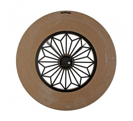 RELOJ PARED MADERA ESTRELLA