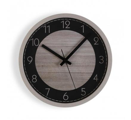 RELOJ ECO MADERA NEGRO 30CM