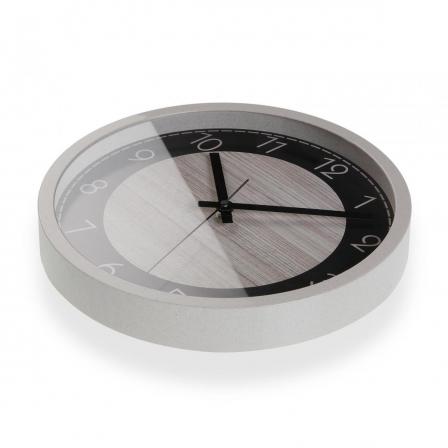 RELOJ ECO MADERA NEGRO 30CM