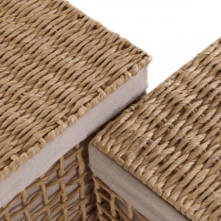 SET DE 2 CESTAS ALTAS MARRÓN NADIR