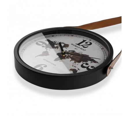 RELOJ DE PARED WORLD MAP 35CM