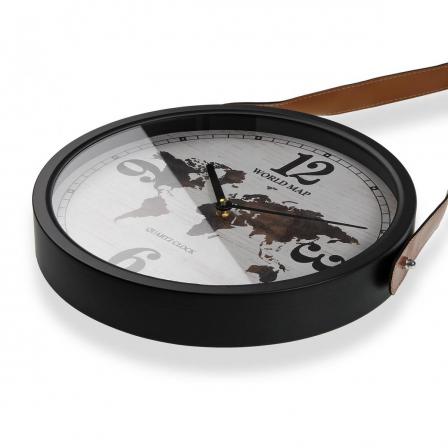 RELOJ DE PARED WORLD MAP 35CM