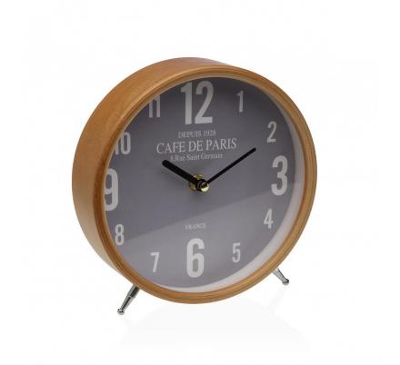 RELOJ DE MESA GRIS CAFÉ DE PARIS 18,5CM