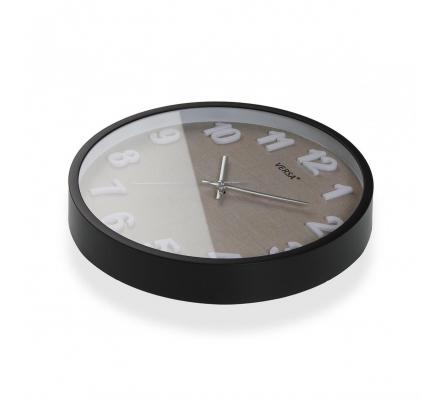 RELOJ DE PARED VESTA NEGRO 30 CM