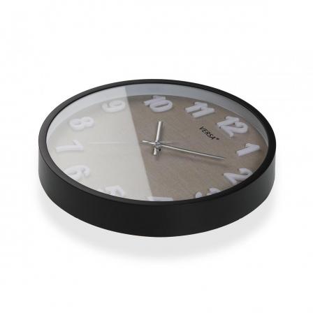 RELOJ DE PARED VESTA NEGRO 30 CM