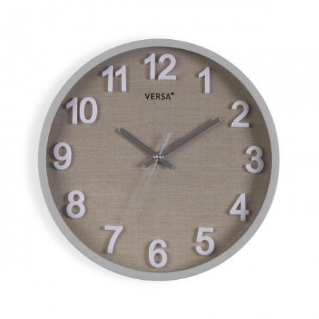 RELOJ DE PARED VESTA GRIS 30 CM