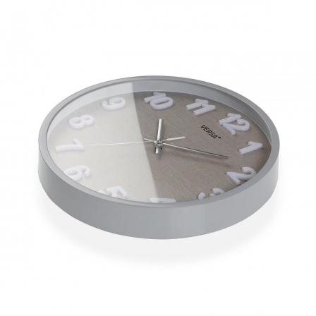 RELOJ DE PARED VESTA GRIS 30 CM