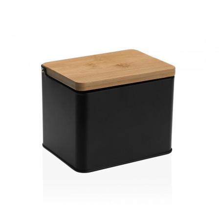 SALERO NEGRO C/ TAPA DE MADERA