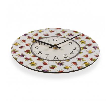 RELOJ MADERA STRAWBERRY 29CM