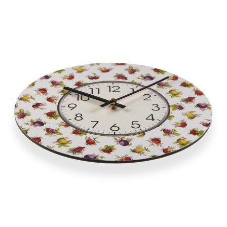 RELOJ MADERA STRAWBERRY 29CM