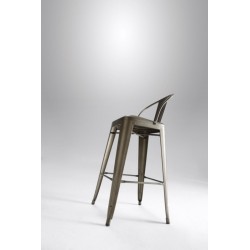 Taburete Alto Diseño Industrial Modelo Rodas