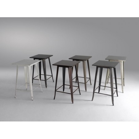 Mesa Alta Estilo Industrial Modelo Grappa - Varios Colores Mesa Alta Estilo Industrial Modelo Grappa - Varios Colores