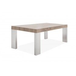 MESA DE CENTRO BÓSFORO MDF-ACERO INOXIDABLE 120X60 VARIOS COLORES