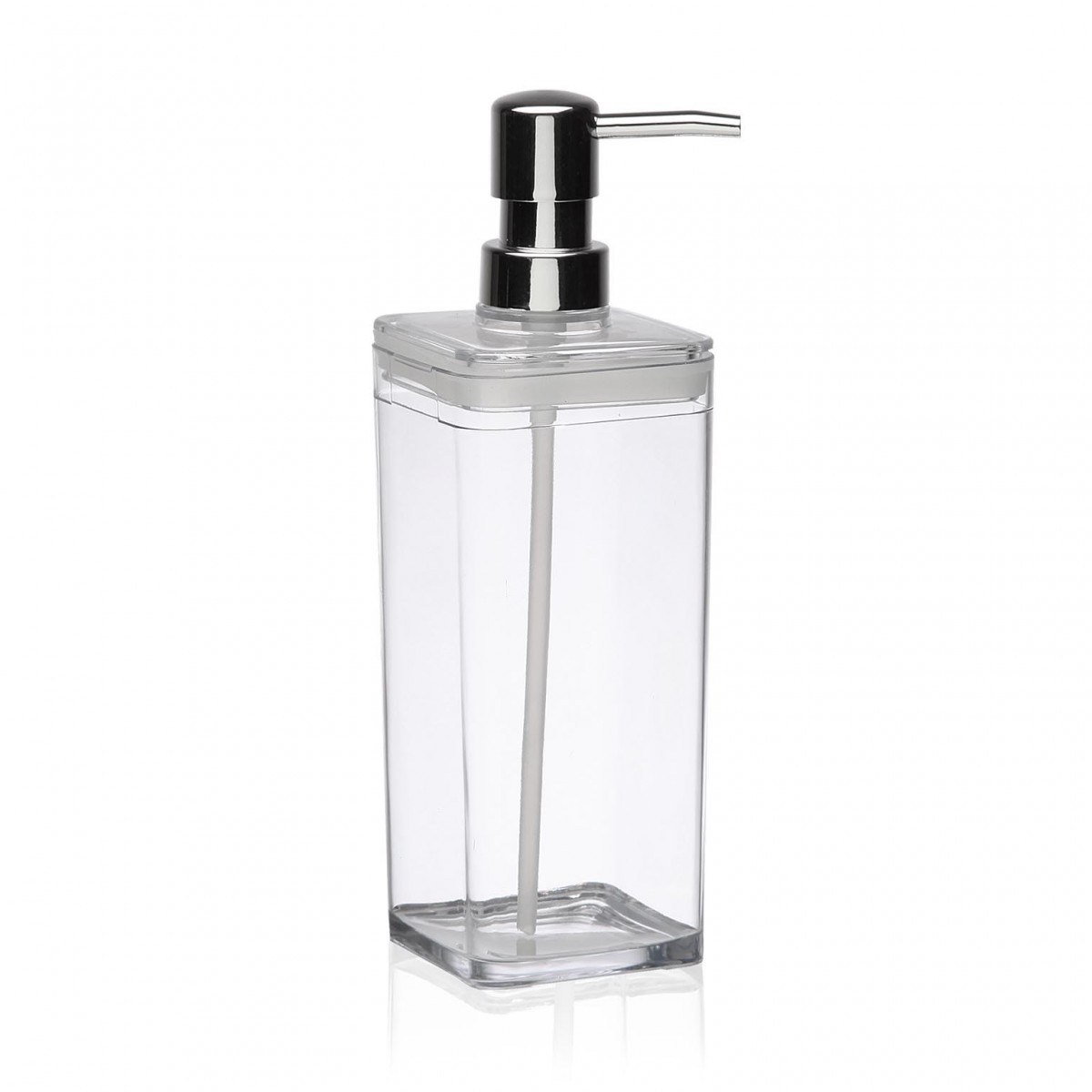ONEVER Dispensador de jabón Transparente de 800 ml Dispensador de jabón líquido líquido Dispensador de jabón/Botella de plástico para baño de Cocina 