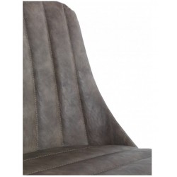 SILLÓN GIRATORIO TAPIZADO MODELO MAURO PATAS METALICAS TERCIOPELO AZUL