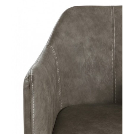 SILLÓN GIRATORIO TAPIZADO MODELO MAURO PATAS METALICAS TERCIOPELO AZUL