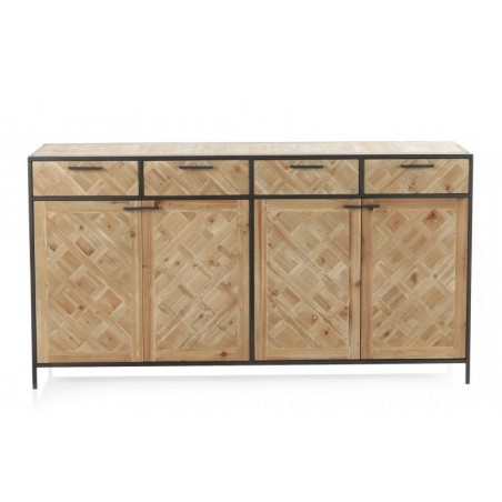APARADOR 3 PUERTAS 3 CAJONES MODELO DISSET MADERA DE ACACIA 160x105