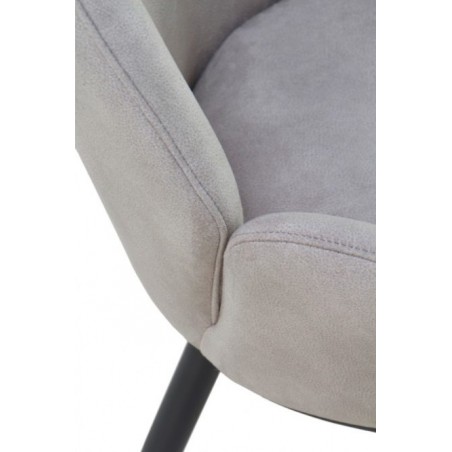 SILLÓN GIRATORIO TAPIZADO MODELO MAURO PATAS METALICAS TERCIOPELO AZUL