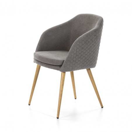 SILLA COMEDOR MODELO 511 TELA GRIS