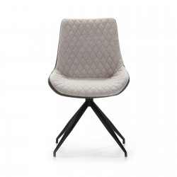 Silla Comedor Giratoria Ecopiel Marrón