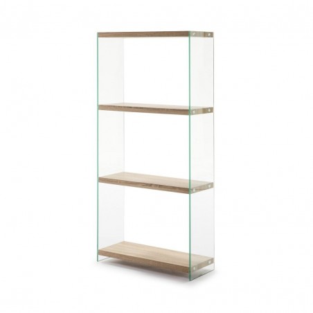 ESTANTERÍA SIDNEY SH-165 CRISTAL COLOR ROBLE